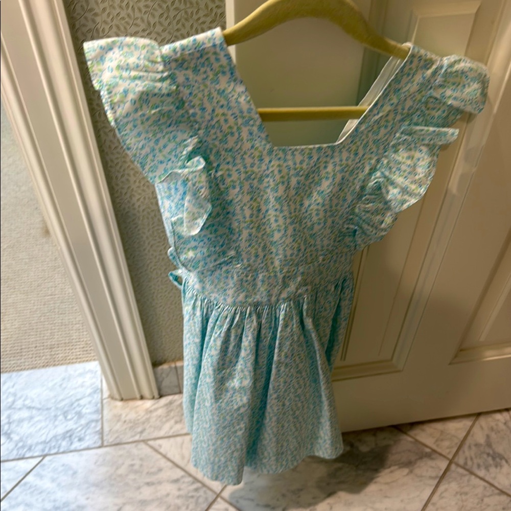 Blue and White Ruffled Sundress